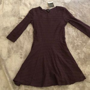 Topshop Petite Plum Purple Knit Dress, size XSP